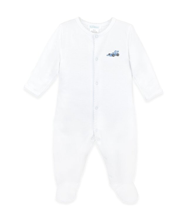 LydaBaby White Formula 1 Racing Car Footie