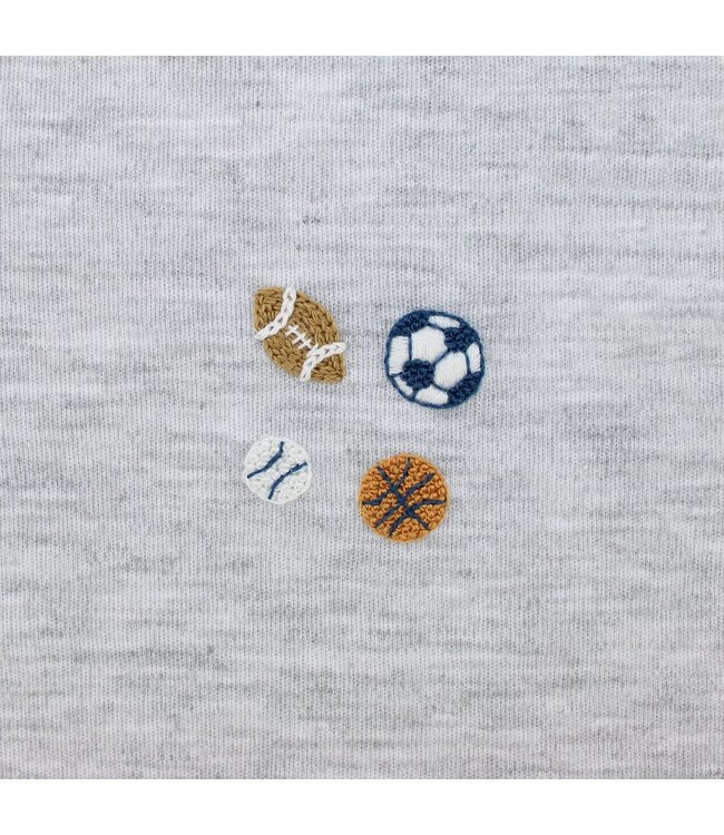 LydaBaby Grey All Star Winter Sports Footie