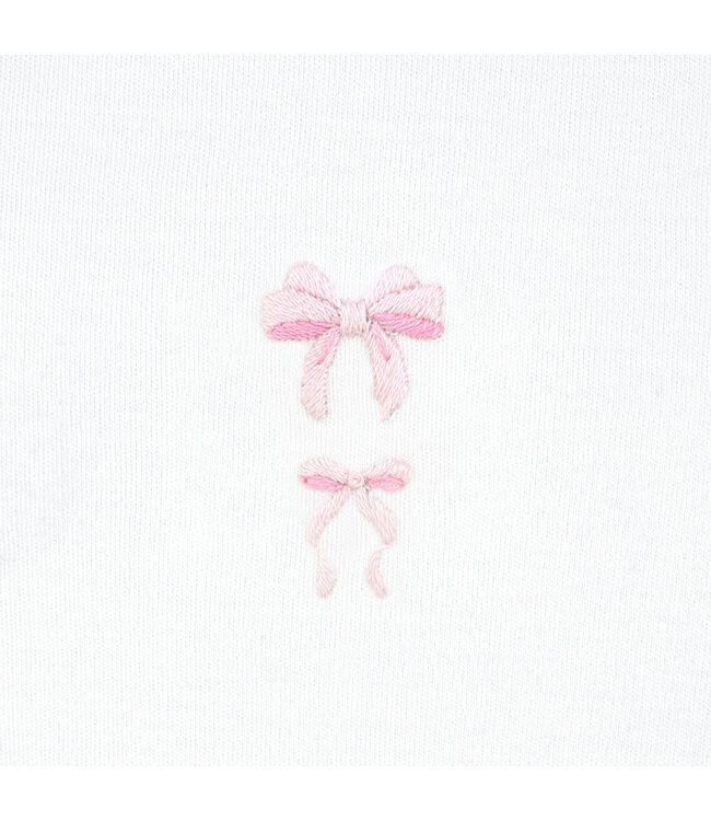 LydaBaby White Lovely Bows Footie