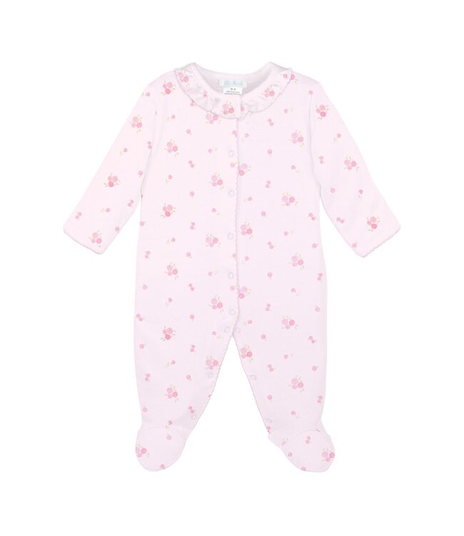 LydaBaby Pink Rose Floral Footie