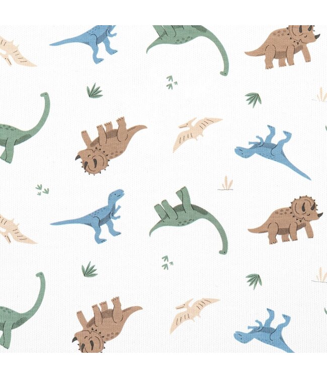 LydaBaby White Let's Roar 2 Pc. PJ Set