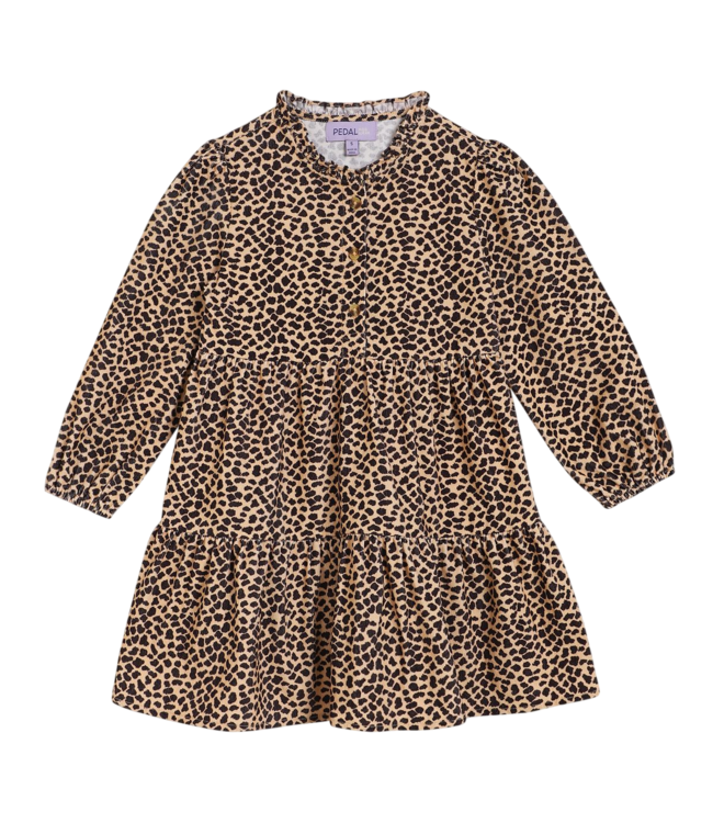 Pedal Tan Leopard Dress