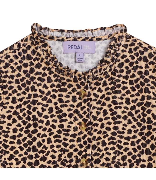 Pedal Tan Leopard Dress