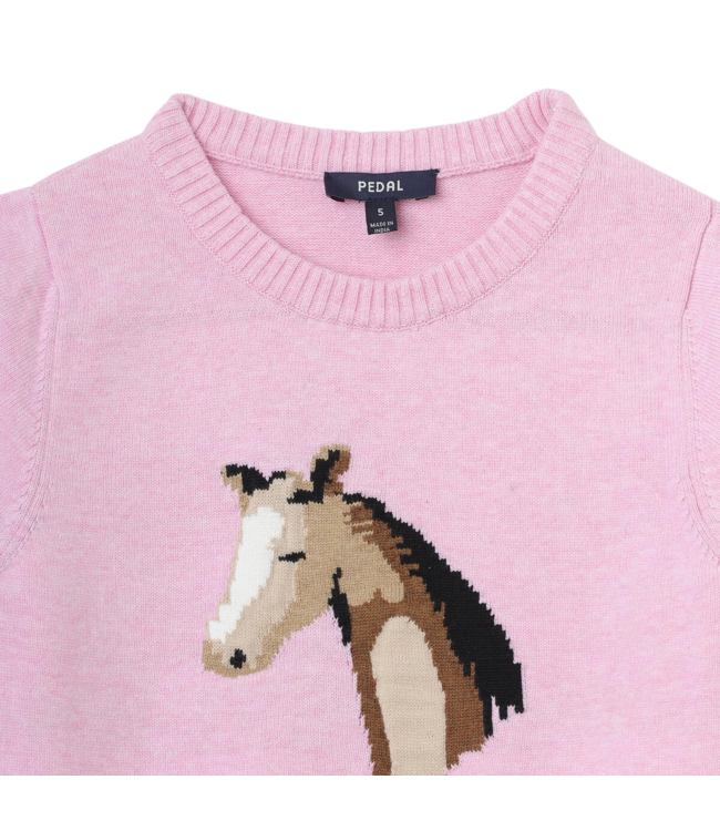 Pedal Pink Horse Sweater