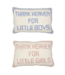 Thank Heaven Embroidery Throw Pillow