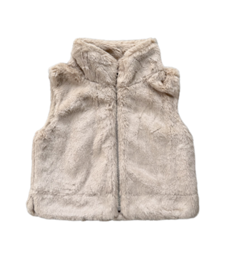 babysprouts Beige Faux Fur Vest