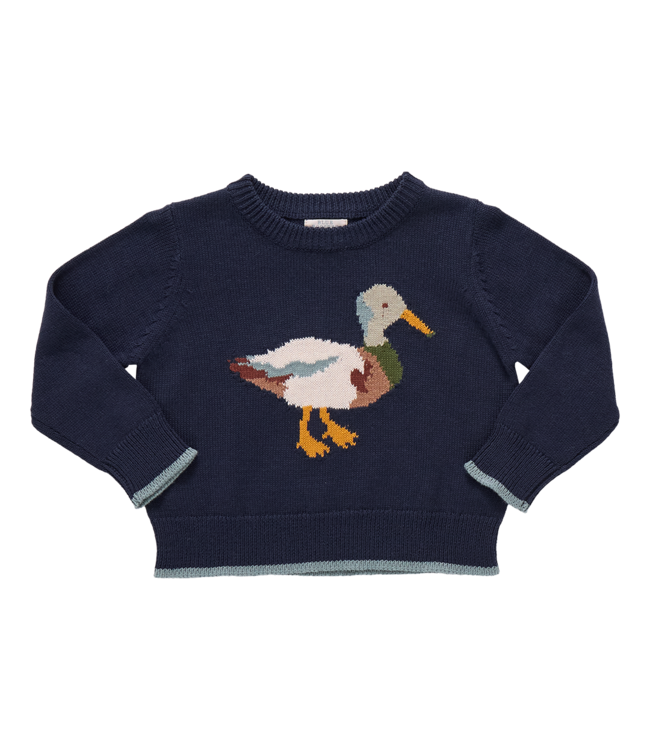 Pink Chicken Navy Mallard Oliver Sweater