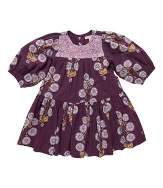 Pink Chicken Plum Buttercup Floral Fiona Dress
