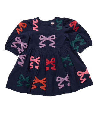 Pink Chicken Multi Bow Applique Brooke Dress