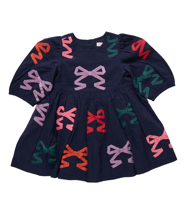 Pink Chicken Multi Bow Applique Brooke Dress