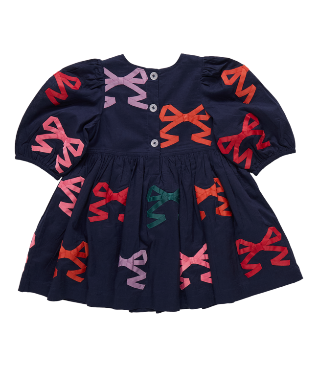 Pink Chicken Multi Bow Applique Brooke Dress