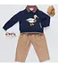 Pink Chicken Navy Mallard Oliver Sweater
