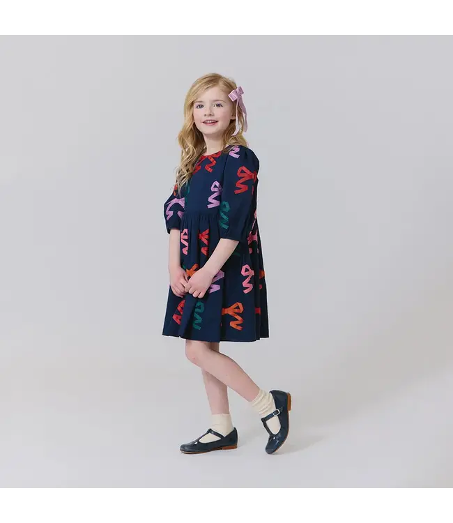 Pink Chicken Multi Bow Applique Brooke Dress