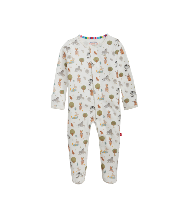 Magnificent Baby Funny Farm Organic Cotton Footie