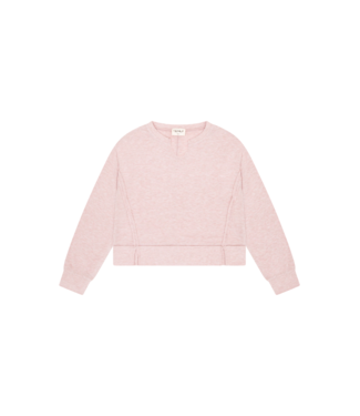 Tenly Moscato Jersey Cropped Split Neck Tunic