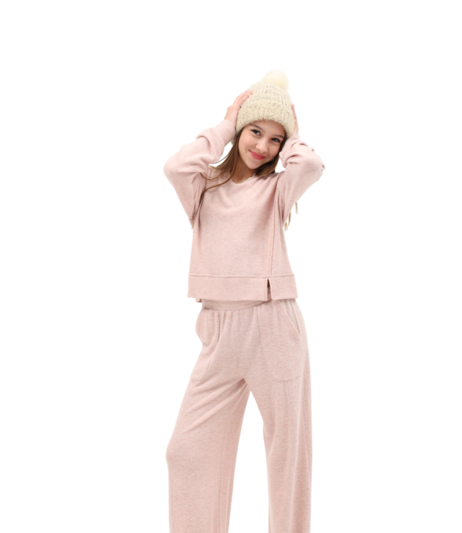 Tenly Moscato Jersey Wide Leg Pant