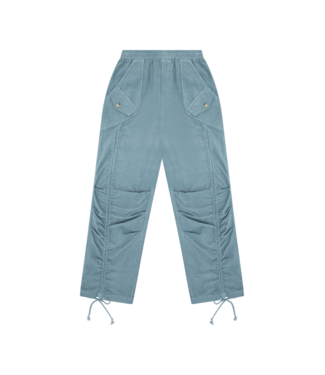 Tenly Blue Moon Corduroy Utility Ruched Pant