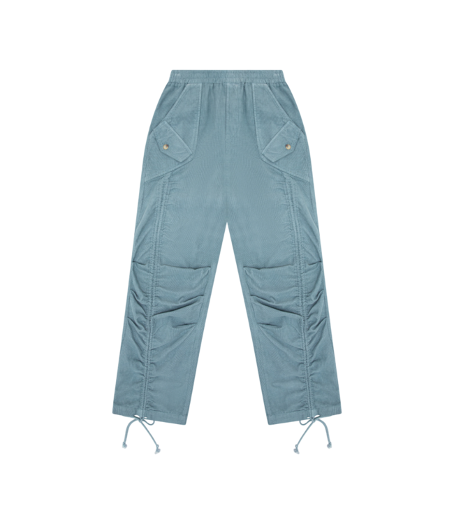 Tenly Blue Moon Corduroy Utility Ruched Pant