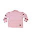 Luigi Lt. Pink/Dk. Red Reindeer Heads Scallop Crew Sweater