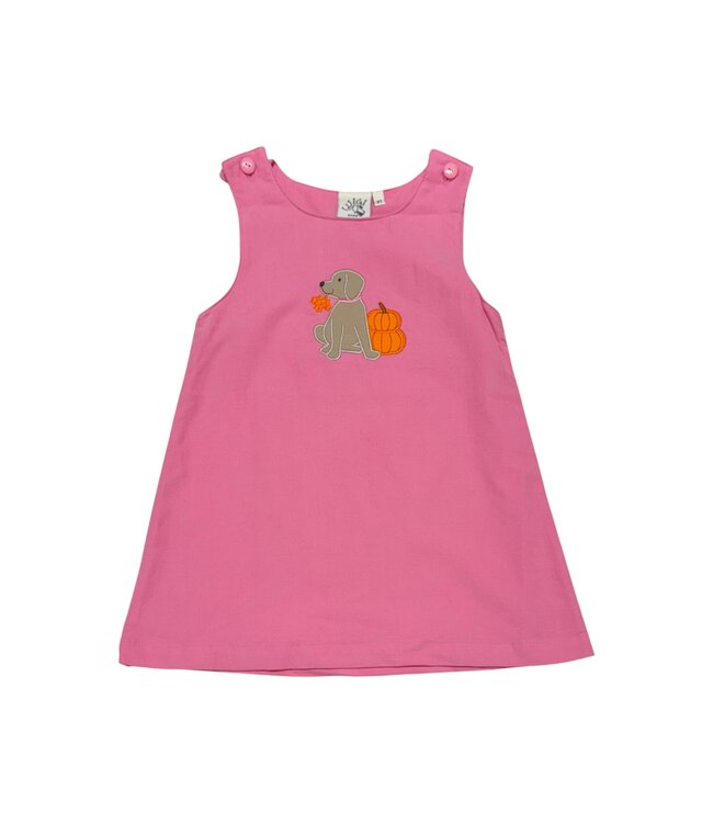 Luigi Bubblegum Pumpkins & Leaf Corduroy Jumper Dress