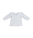 Luigi White/Pink Dot Ruffle Neck Top