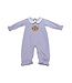 Luigi Lavender/White Cat Face Romper