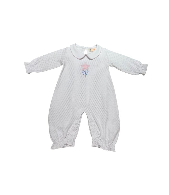 Luigi Lavender/White Wand Romper