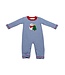 Luigi Royal/White Snowman & Christmas Tree Romper