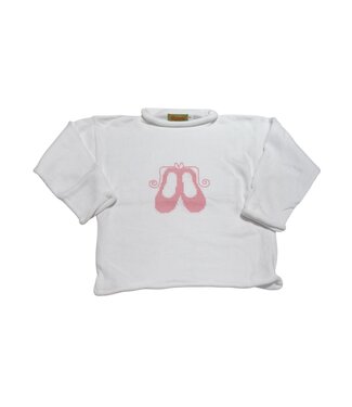 Luigi White Ballet Slippers Sweater