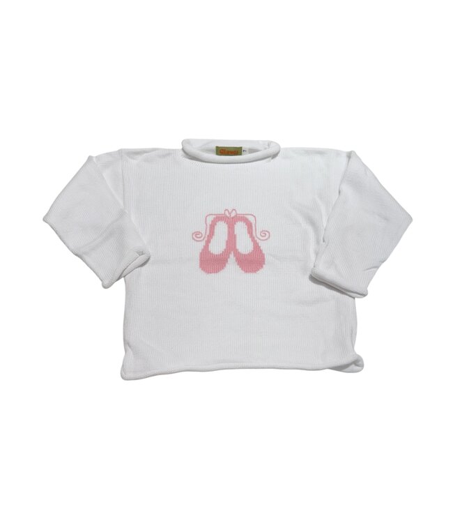 Luigi White Ballet Slippers Sweater