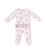 Angel Dear Lt. Pink Little Fawn 2 Way Zip Ruffle Back Footie