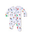 Angel Dear Gray Holiday Penguins 2 Way Zip Footie