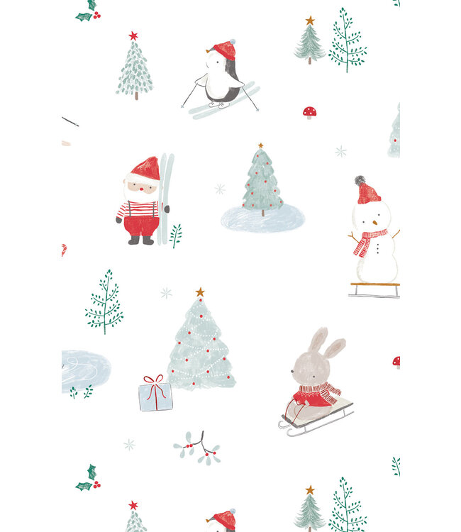 Angel Dear Santa Ski Friends 2 Way Zip Footie
