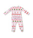 Angel Dear Sugar Plum Fairy Nutcracker Fair Isle Pink 2 Way Zip Footie