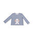 Angel Dear White/Navy Stripes w/Puppy Cotton Jersey L/S Shirt