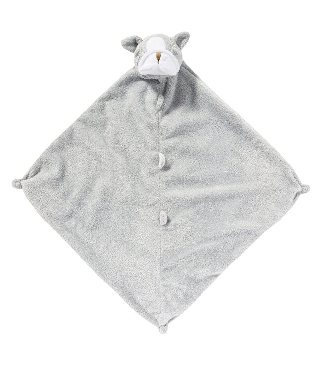 Angel Dear Grey Bulldog Blankie