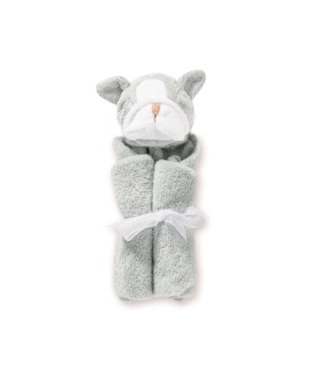 Angel Dear Grey Bulldog Blankie