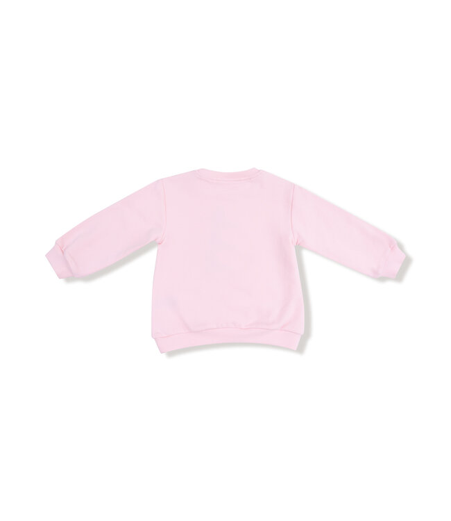 Angel Dear French Terry Varsity Pink Puffy Oversized Sweatshirt