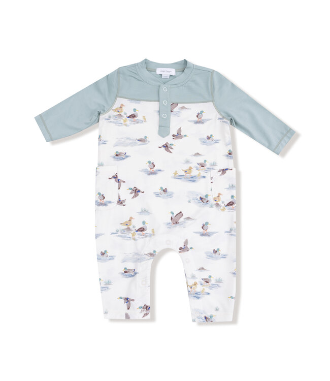 Angel Dear Ivory Migrating Mallards Romper