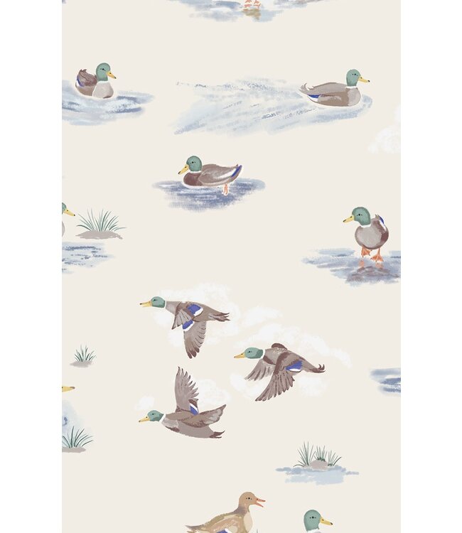 Angel Dear Ivory Migrating Mallards Romper
