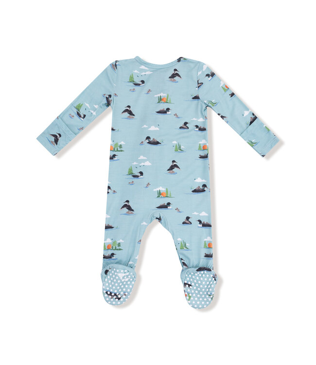 Angel Dear Blue Loons 2 Way Zip Footie