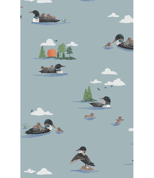 Angel Dear Blue Loons 2 Way Zip Footie