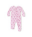 Angel Dear Pink Rose Garden Trellis 2 Way Ruffle Zip Footie