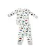 Angel Dear Ivory/Green Washy Dinos L/S Loungewear Set