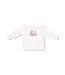 Angel Dear White Gingerbread Ruffle Shoulder Sweatshirt