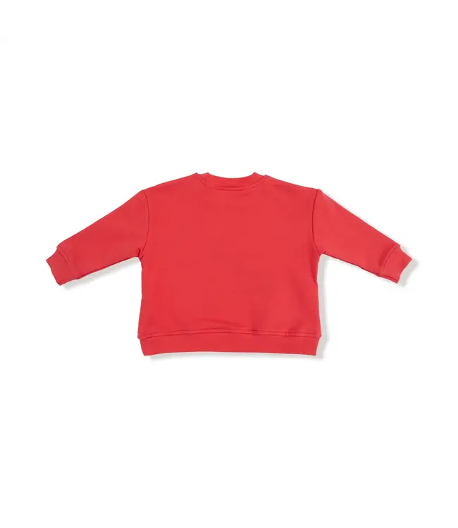 Angel Dear White/Red Gingerbread Drop Sleeve Sweatshirt w/Pocket