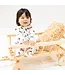 Angel Dear White/Blue Mini Tractors 2 Way Zip Footie