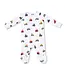 Angel Dear White/Blue Mini Tractors 2 Way Zip Footie