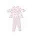Angel Dear Lt. Pink Belle Rosette Dot L/S Petal Collar Dress & Legging