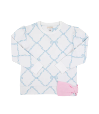 Beaufort Bonnet Belle Meade Bow/Blue Cassidy Comfy Crewneck